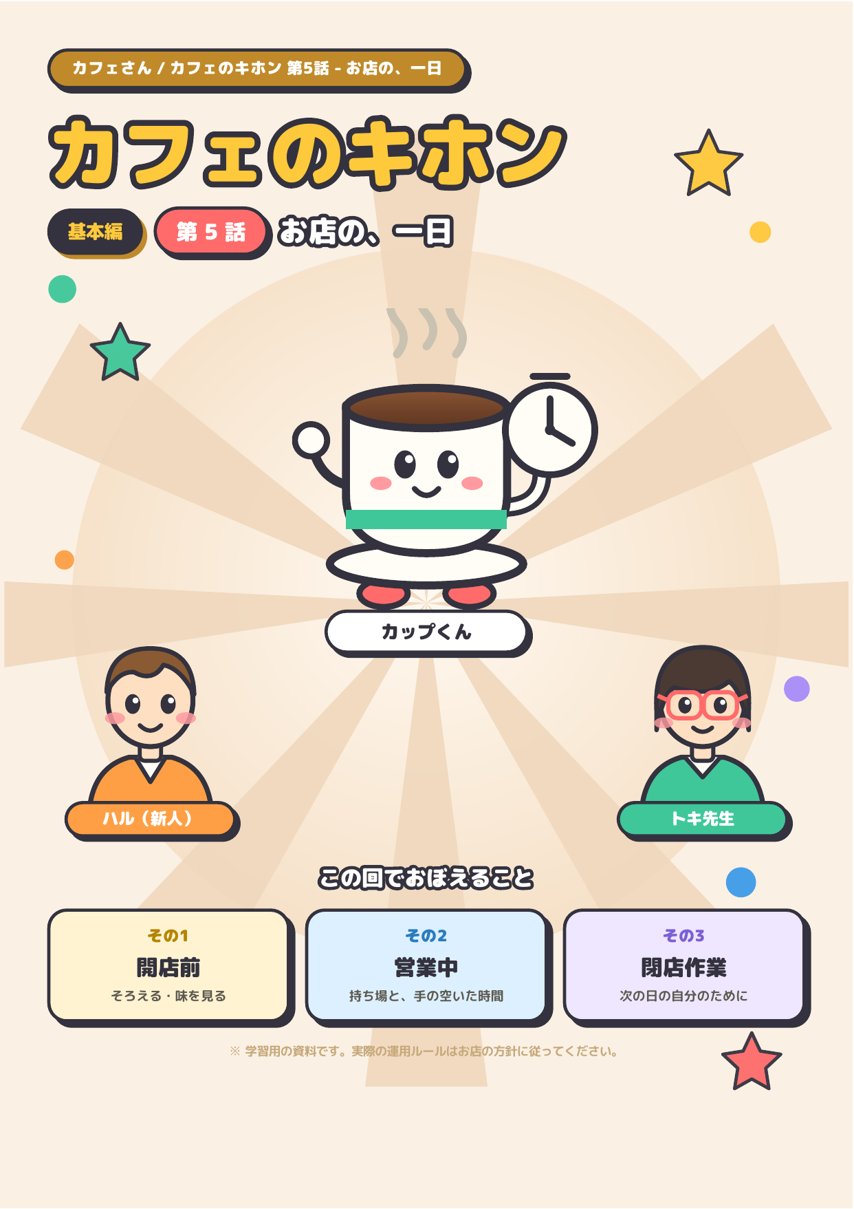 カフェのキホン 第5話 ─ お店の、一日 表紙