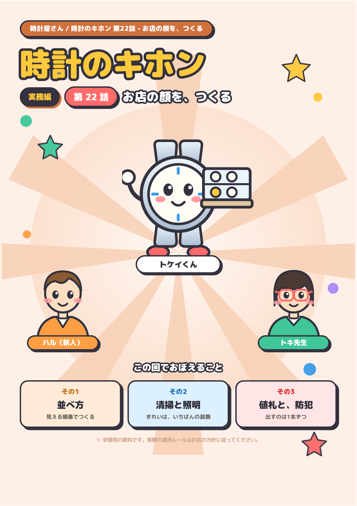 時計のキホン 第22話 ─ お店の顔を、つくる 表紙