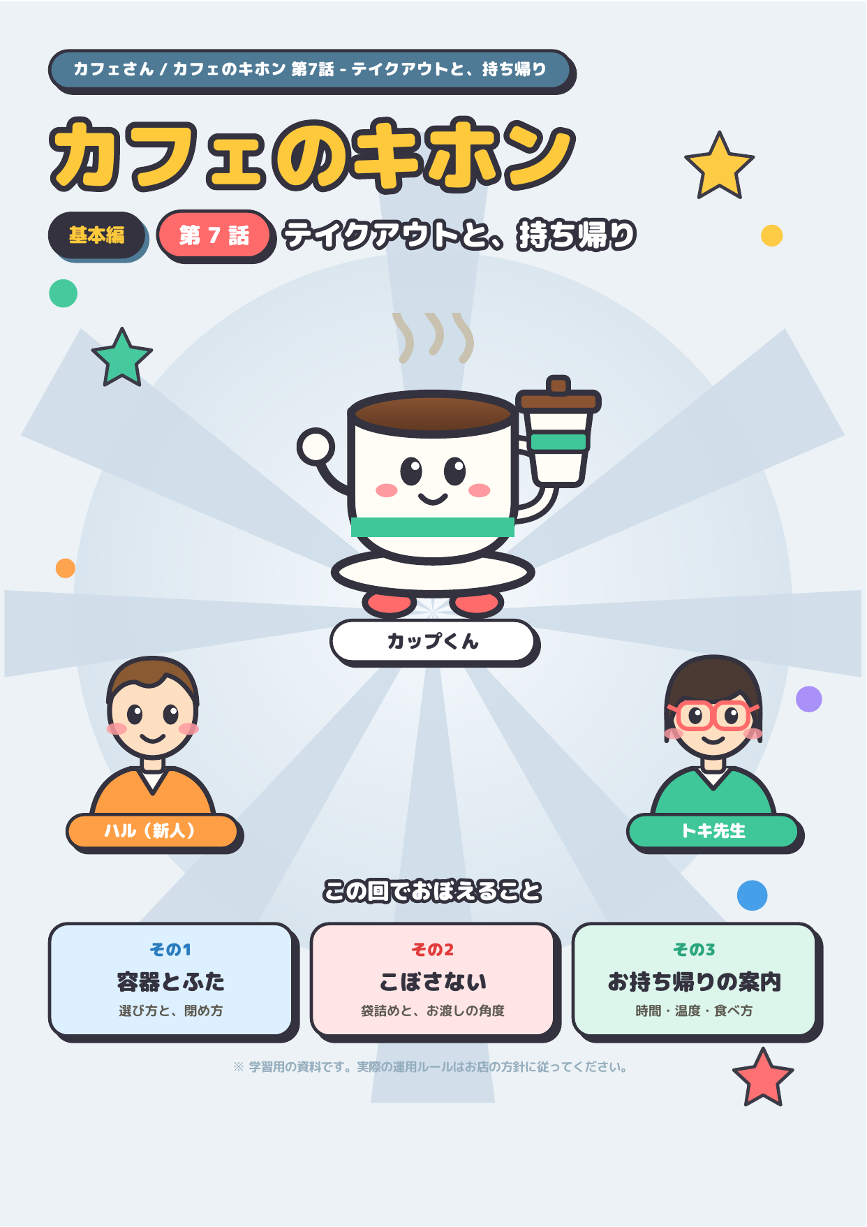カフェのキホン 第7話 ─ テイクアウトと、デリバリー 表紙