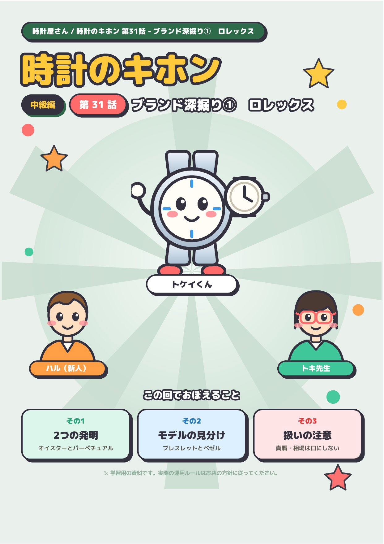 時計のキホン 第31話 ─ ブランド深掘り① ロレックス 表紙