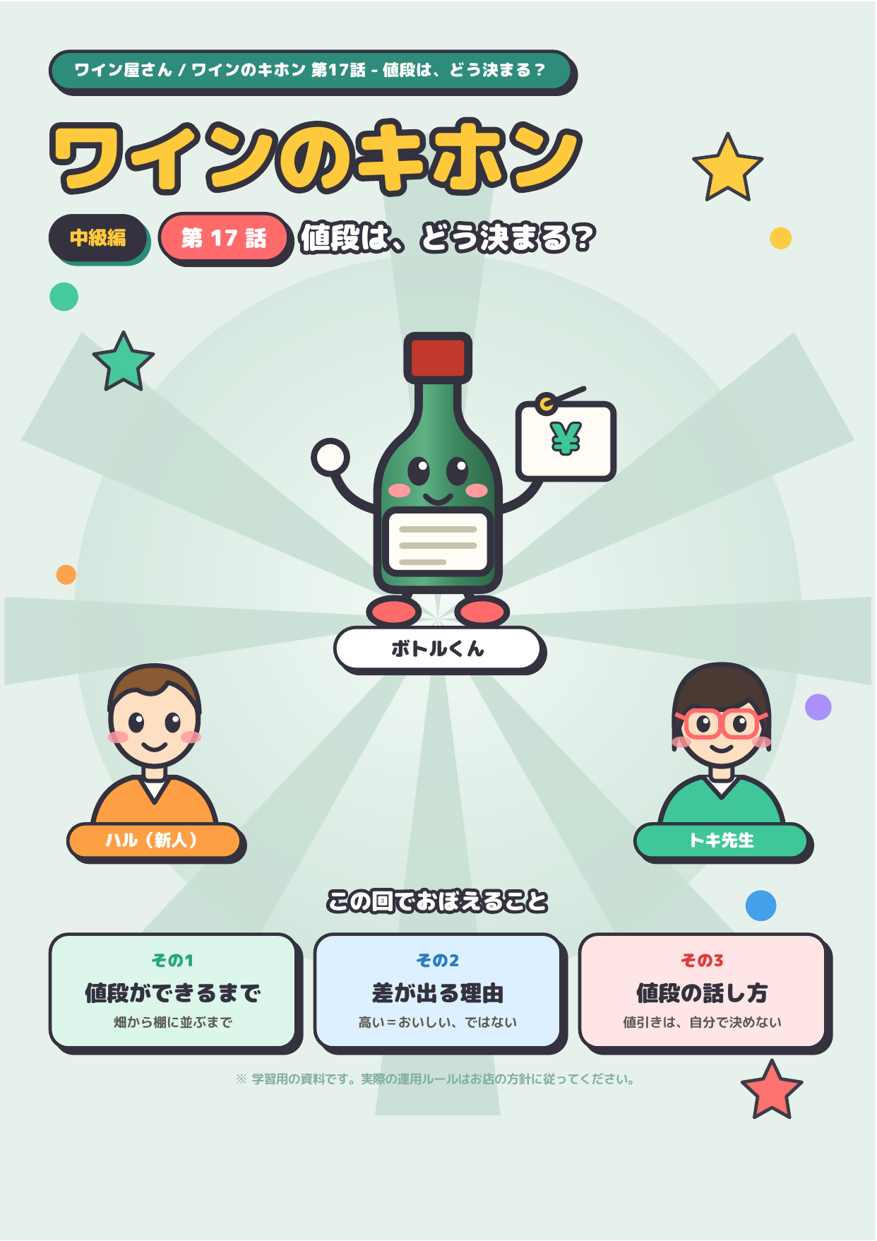 ワインのキホン 第17話 ─ 値段は、どう決まる？ 表紙